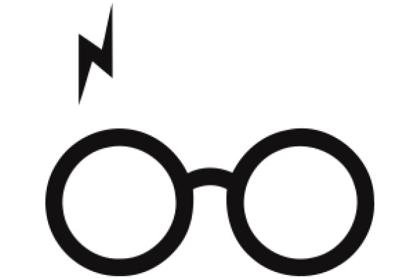 Stylized Icon of Eyeglasses with a Nose