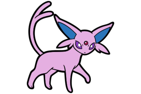 Vivid Visions: A Pink and Purple Eevee