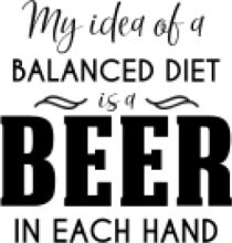 Balanced Diet: Beer in Each Hand