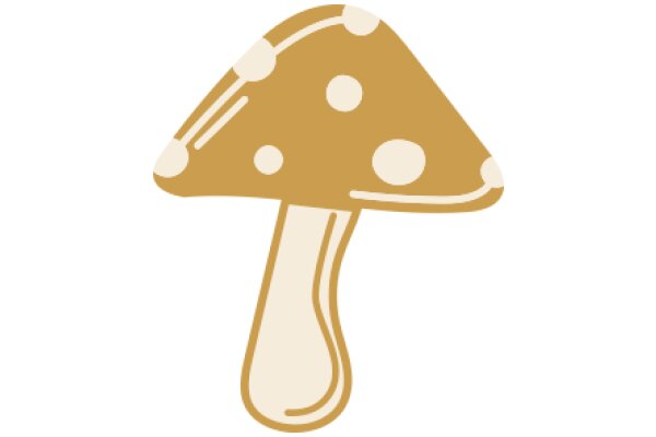 A Delightful Illustration of a Mushroom with a Stem