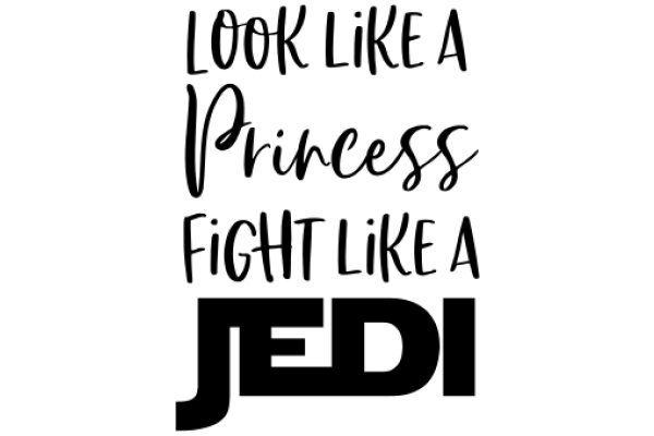 Empowerment Quote: Look Like a Princess, Fight Like a Jedi