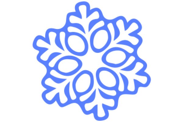 Stylized Blue Flower Design