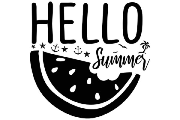 Welcome to Summer: A Tropical Greeting from the Hello Summer Logo