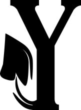 Stylized Letter 'Y' with a Swirl Design