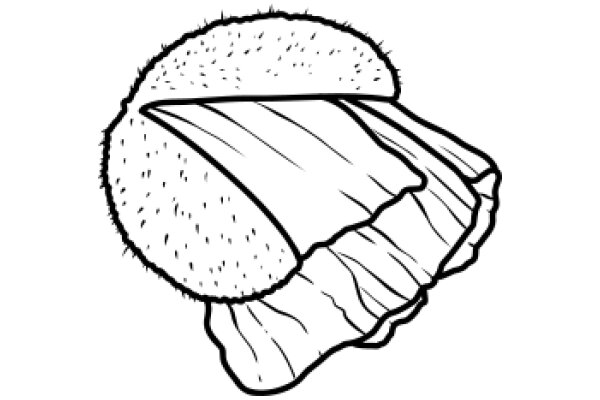 A Whimsical Drawing of a Bun with a Textured Top