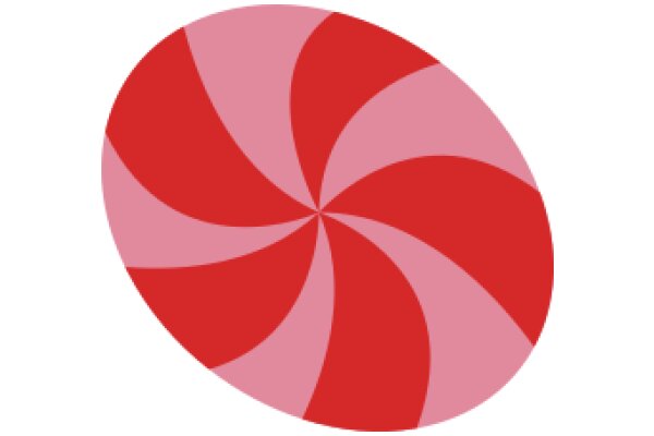 Vibrant Red Swirl Design