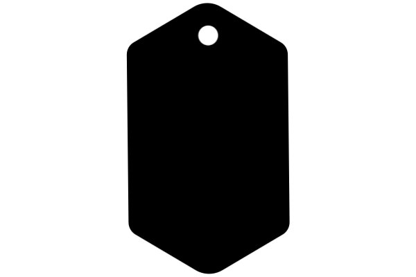 Simplistic Black Tag Icon