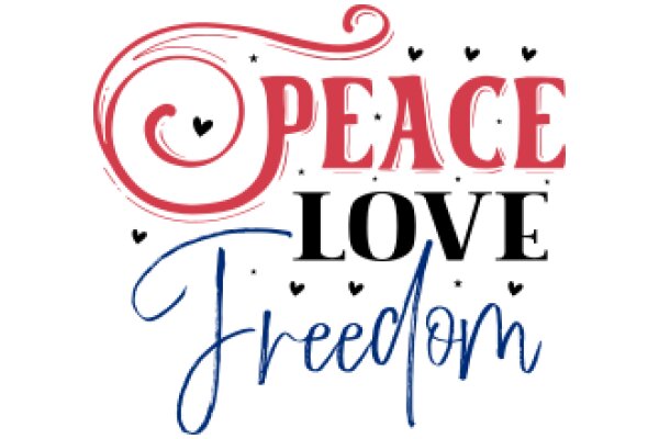 Peace, Love, and Freedom: A Graphic Design for a Positive Message