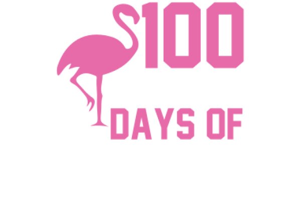 Celebrating 100 Days of Flamingo Fun with a Pink Flamingo Logo