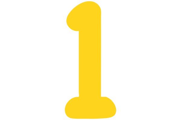 A Simple, Yellow Number One