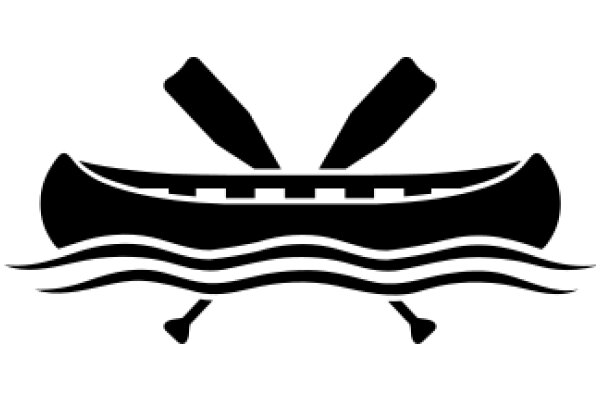 Illustration of a Canoe with Oars