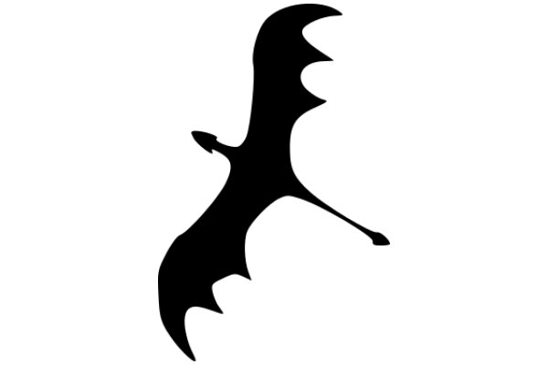 Silhouette of a Bat in Flight