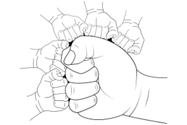 Unity in Strength: A Illustration of Hands Joining Together