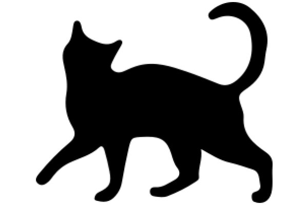 Silhouette of a Cat: A Graphic Design