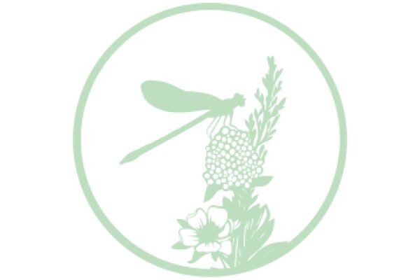 A Symbolic Emblem: A Flower, a Bird, and a Plant