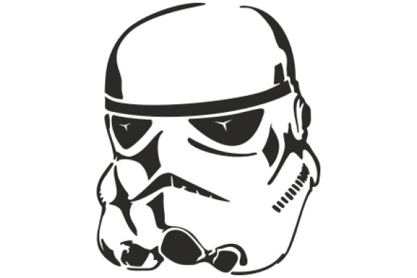 Stylized Icon of a Stormtrooper Helmet