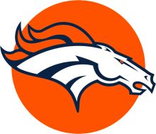 Vivid Orange and Blue Logo of a Stylized Horse's Head