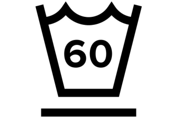 Simplistic Icon of a Number 60