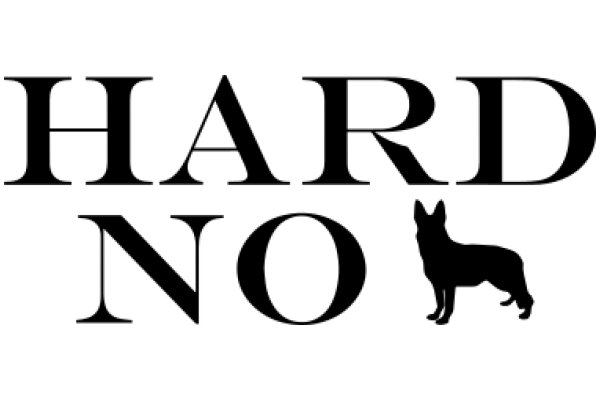 Hard No: A Silhouette of a Dog