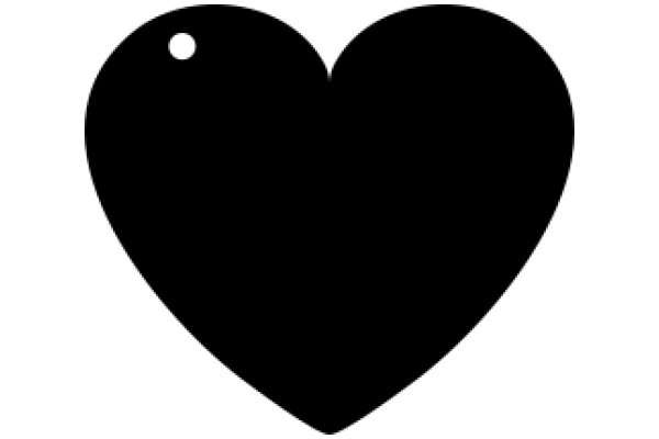 A Solid Black Heart Emblem