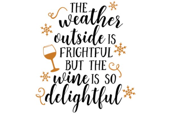 A Wine-Lover's Weather-Themed Quote