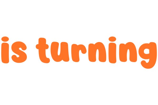 A Simple, Orange Text Logo