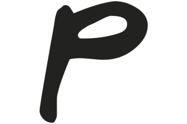 Simplistic Black Letter 'P'