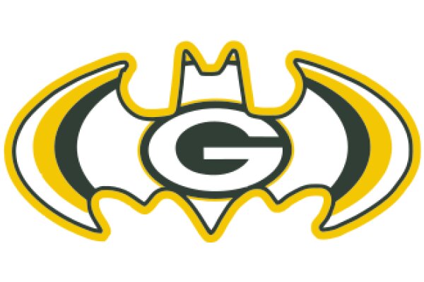 Vibrant Bat Logo with Green and Yellow Colors