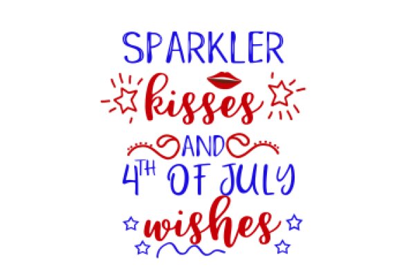 Celebrating the 4th of July with a Sparkler Kiss and Wishes