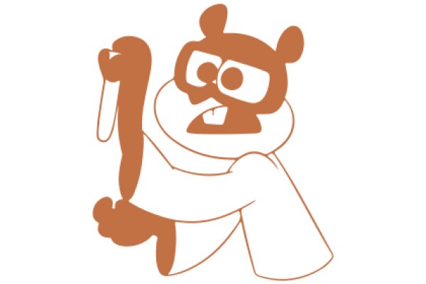 A Playful Illustration of a Bear Character with a Camera