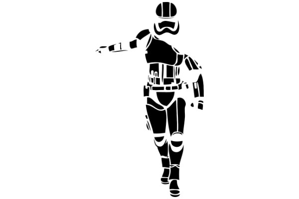 A Silhouette of a Stormtrooper in Motion