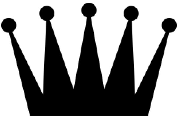 Elegant Black Crown Icon