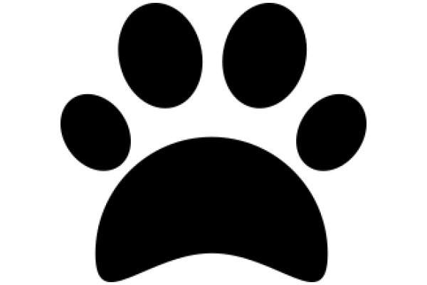 Simplistic Paw Print Icon