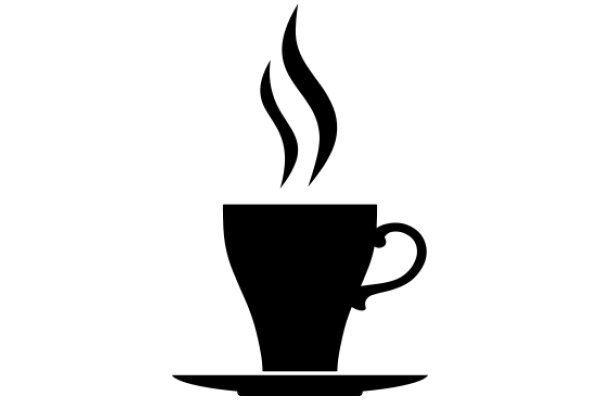 Simplistic Icon of a Coffee Cup with Steam