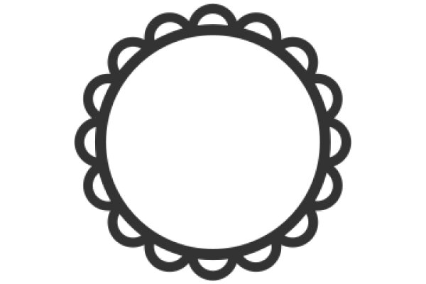 A Solid Circle on a White Background