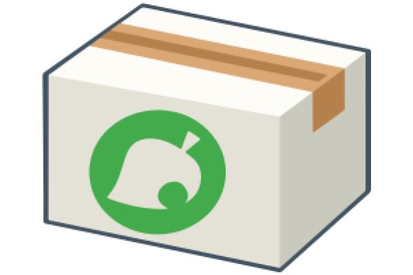 A Recyclable Gift Box with a Green Recycle Symbol