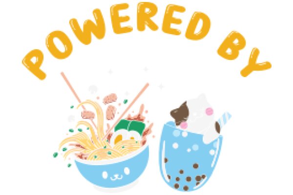 Powered by: A Delightful Illustration of a Cat in a Bowl of Noodles