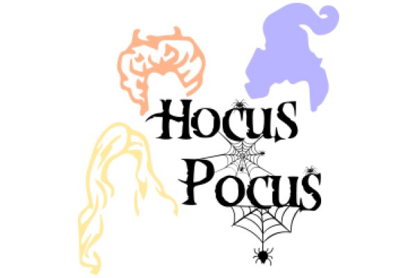 Halloween-themed Logo: A Playful Mix of Words and Symbols