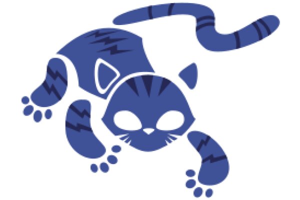 A Blue Tiger Character with a Whimsical Design