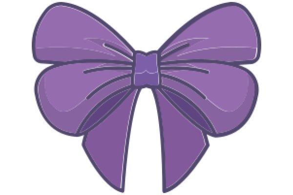 Stylish Purple Bow with a Bowtie Design