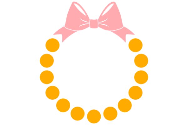 A Playful Pink Bow with Yellow Circles