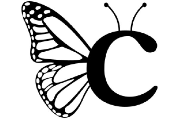 Stylized Butterfly Logo with the Letter 'C'