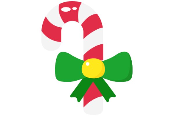 Holiday Cheer: A Festive Candy Cane and Flower Emblem