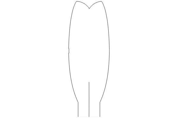 Simplified Line Drawing of a Tooth