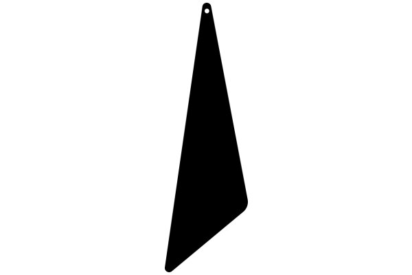 A Solid Black Triangle