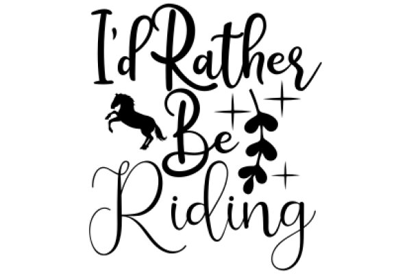 A Playful and Positive Affirmation for a Horse-Loving Individual