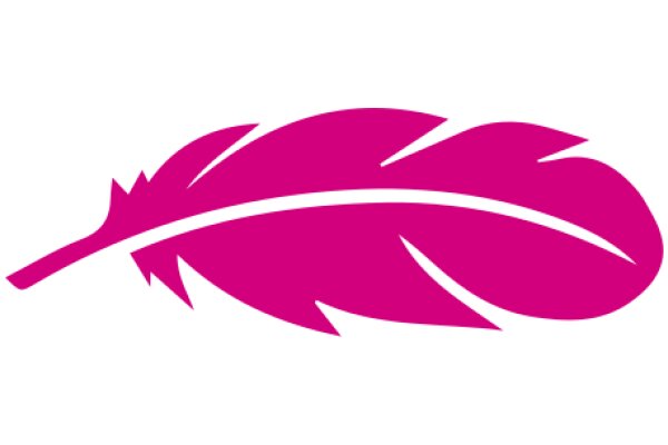 Vibrant Pink Feather Logo