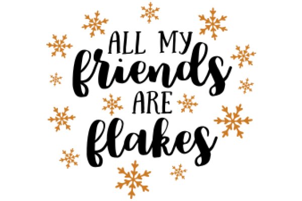 Winter Holiday Greeting: All My Friends Are Flakes