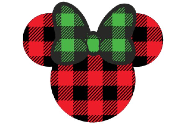 Vibrant Plaid Minnie Mouse Ear Decorations