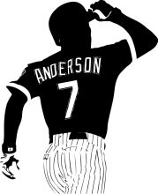 Silhouette of a Baseball Player, Anderson 7